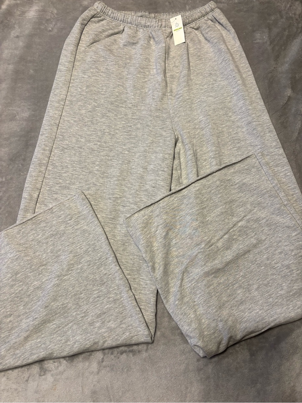 Aerie Light Gray Sweatpants with Elastic Waistband